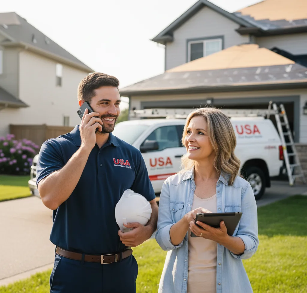USA Roof Repair Experts customer support in Weaver